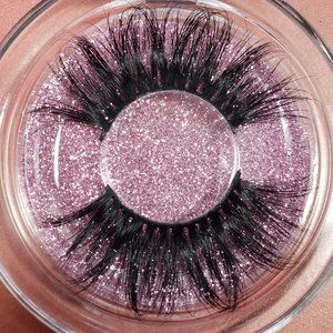 100% Mink Strip Lashes 25mm Volume Wispy E16